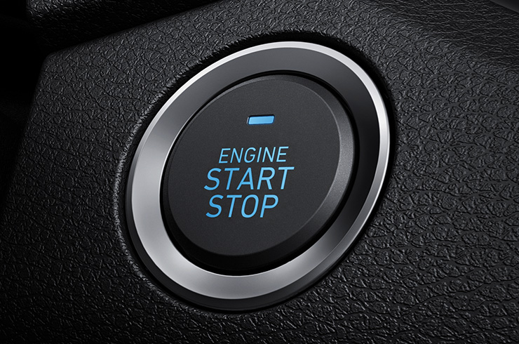 Engine start and stop button