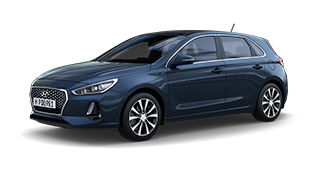 quarter view of blue all-new i30