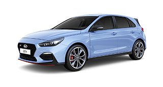 quarter view of blue all-new i30